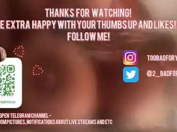Chaturbate Live Sex of 2badforyou