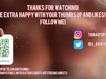 Chaturbate Free Live Porn of 2badforyou