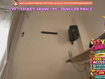 Chaturbate Live Sex Cam of hannahjames710
